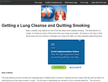 Tablet Screenshot of lungcleanse.info